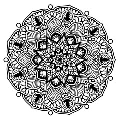 Mandalas for coloring  book. Decorative round ornaments. Unusual flower shape. Oriental vector, Anti-stress therapy patterns. Weave design elements. Yoga logos Vector.