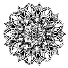 Mandalas for coloring  book. Decorative round ornaments. Unusual flower shape. Oriental vector, Anti-stress therapy patterns. Weave design elements. Yoga logos Vector.