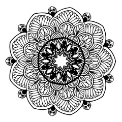 Mandalas for coloring  book. Decorative round ornaments. Unusual flower shape. Oriental vector, Anti-stress therapy patterns. Weave design elements. Yoga logos Vector.