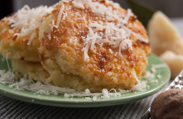 Special pasta with whole wheat flour called Gnocchi alla Romana