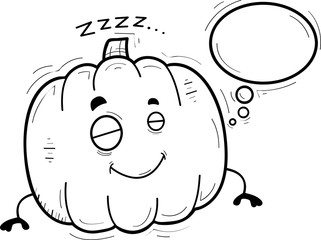Cartoon Pumpkin Dreaming
