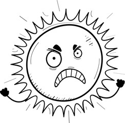 Angry Cartoon Sun