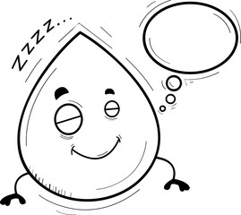 Cartoon Waterdrop Dreaming