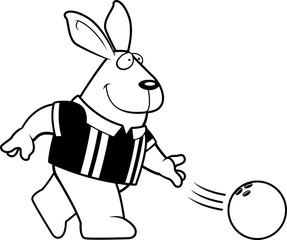 Cartoon Rabbit Bowling
