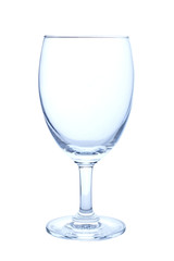 Empty Wine glass isolated on white background.
