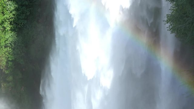 Marmore falls, Cascata delle Marmore, in Umbria, Italy. The tallest man-made waterfall in the world.