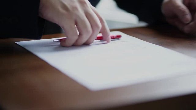 Businesman signature 