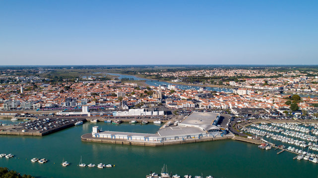 Photographie aérienne de Saint Gilles Croix de Vie en Vendée