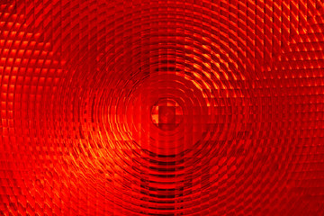 Abstract background of red faceted plastic