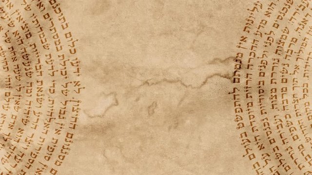 Jewish Hebrew Word of Kabbalah on an Old Paper