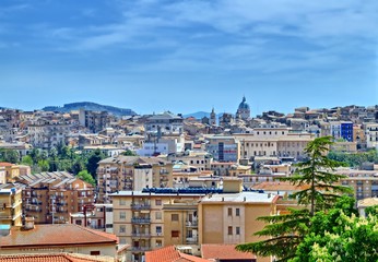 Fototapeta na wymiar Panorama of Caltanissetta, Sicily, Italy, Europe