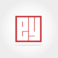 Initial Letter EY Logo Design