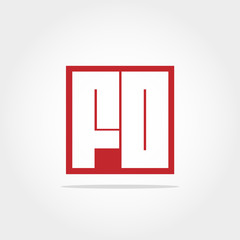 Initial Letter FO Logo Design