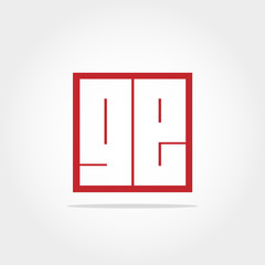 Initial Letter GE Logo Design