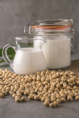 Soybeans and milk.