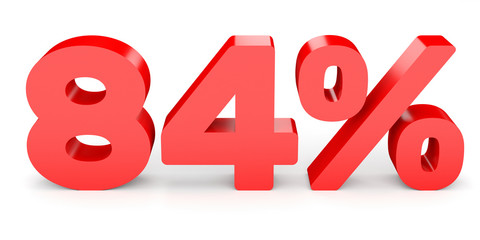 Eighty four percent off. Discount 84 %.