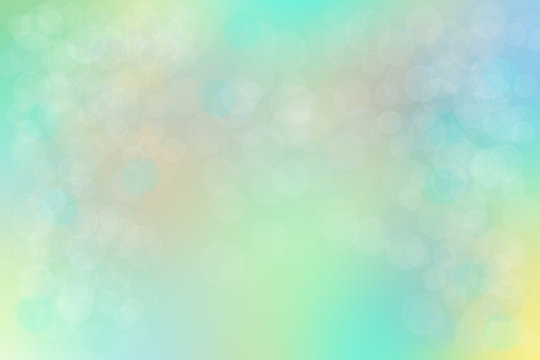Shiny colorful pastel harmonious texture bokeh background. The whole color palette of pastel used.