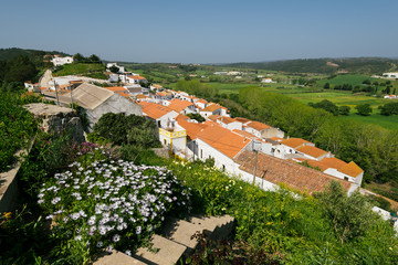 Obraz premium Panoramic view of Aljezur town. Aljezur is a small market town in Algarve, Portugal.