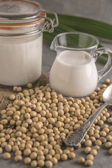 Soybeans and milk.