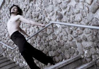 Male dancer doing a classic ballet pirouette © gemaibarra
