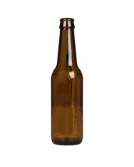 Beer bottle on white background