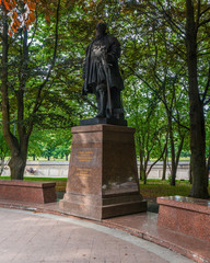 Obraz premium Herzog Albrecht grunder monument. The restored cathedral on the island of Kant.