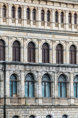 Fototapeta na wymiar Italian renaissance architecture details in Kaliningrad city