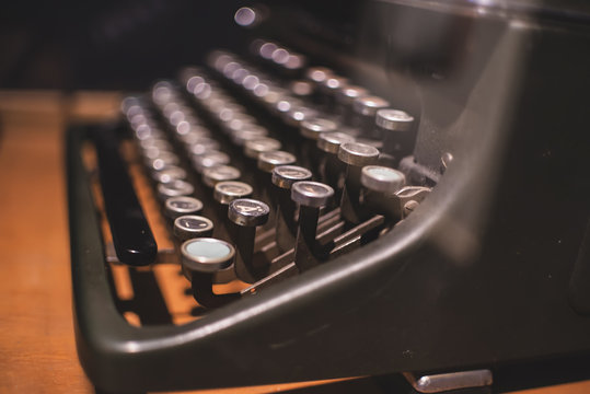 Old mechanical typewriter