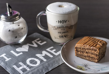 Chocotorta con capuccino