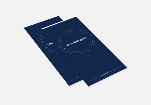 Trifold Brochure Layout With Constellation Design Elements