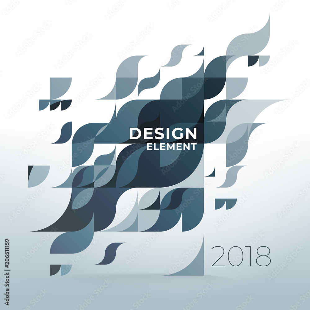 Wall mural minimalistic design, creative concept, modern diagonal abstract background geometric element. multi-