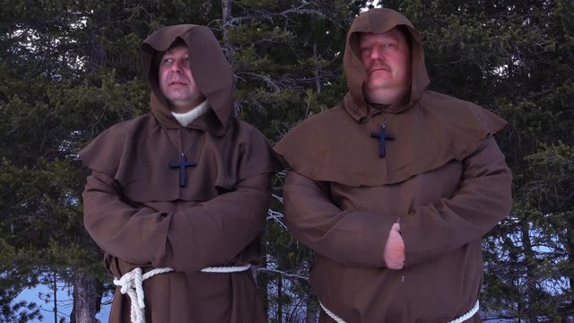 Two monks of the order of St. Francis