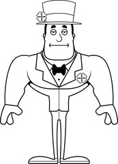 Cartoon Bored Irish Man