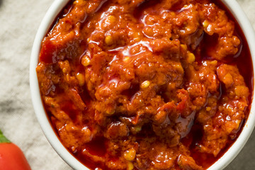 Hot Red Calabrian Pepper Sauce Spread