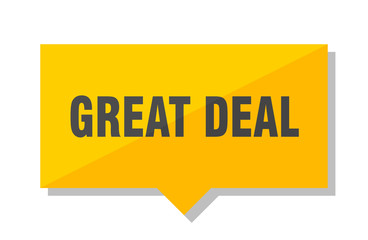 great deal price tag