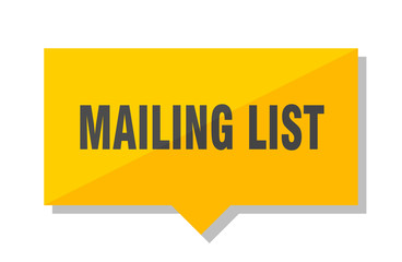 mailing list price tag