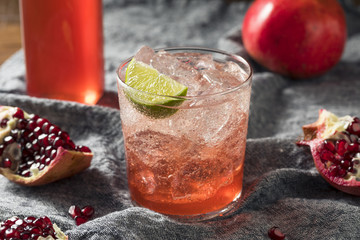 Sweet Homemade Pomegranate Grenadine Cocktail
