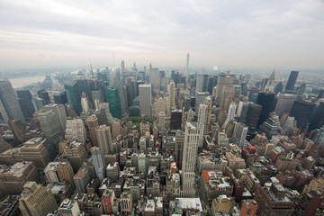 New York, panorama della città dall'alto