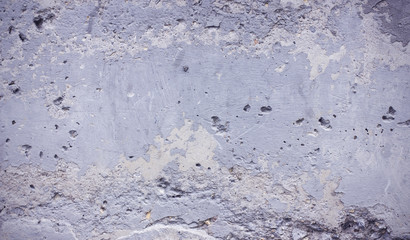 Gray concrete wall of the old ragged background texture banner