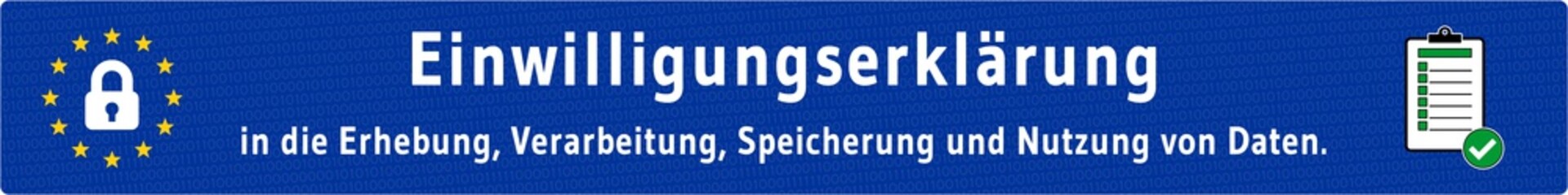 ebbn37 EuropeBannerBlueNew ebbn - e-mail banner - Einwilligungserklärung in die Erhebung, Verarbeitung, Speicherung und Nutzung von Daten - (DSGVO) - Vorhängeschloss / Bestätigung - 8zu1 xxl g6140