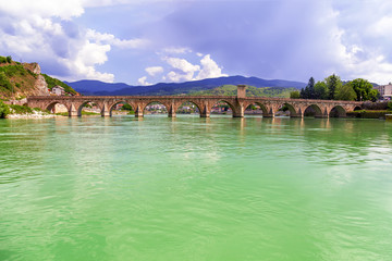 Ancient Bridge on the Drina river in Visegrad 4 © kalpis