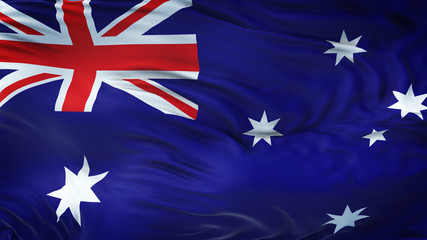 AUSTRALIA Realistic Waving Flag Background