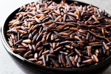 Black Rice in Black Bowl.