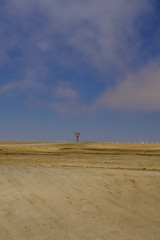 Yield sign Namibia portrait