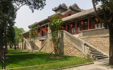 Traditional Chinese Architecture at the Summer Palace in Beijing