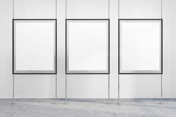 White minimalist frame poster gallery