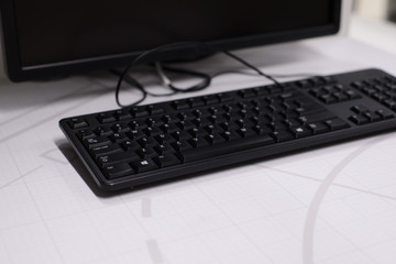 Computer Keyboard on the table