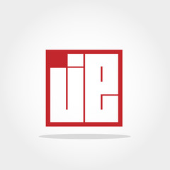 Initial Letter JE Logo Design