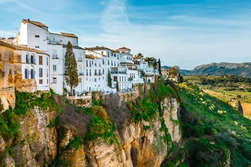 Keuken foto achterwand Ronda Puente Nuevo The village of Ronda in Andalusia, Spain. View from the bridge