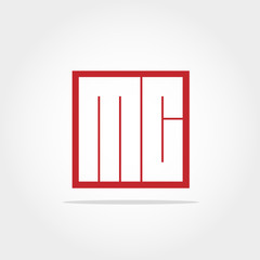 Initial Letter MC Logo Design